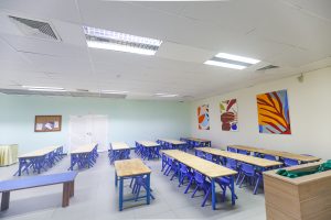 Soundproof refectory ceiling 01