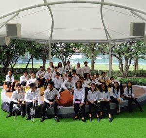 Photo of a group of students holding musical instruments