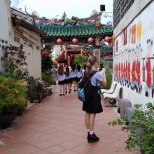 BISP students visiting phuket town for art