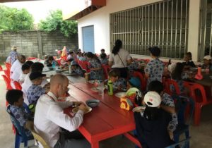 bisp students observe thai vegetarian festival