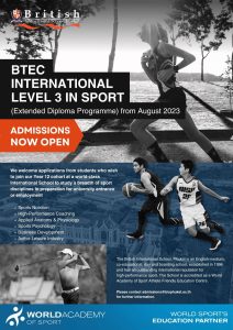 BTEC Sport poster 1